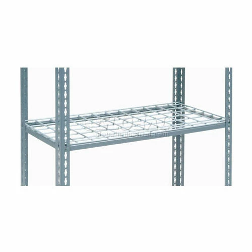 Global Industrial™ Heavy Duty Shelving 36"W x 12"D x 60"H With 5 Shelves - Wire Deck - Gray 7 Global Industrial™ Heavy Duty Shelving 36"W x 12"D x 60"H With 5 Shelves - Wire Deck - Gray - Image 7
