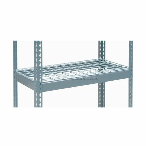 Global Industrial Extra Heavy Duty Shelving 48"W x 24"D x 96"H With 7 Shelves, Wire Deck, Gry 5 Global Industrial Extra Heavy Duty Shelving 48"W x 24"D x 96"H With 7 Shelves, Wire Deck, Gry - Image 5