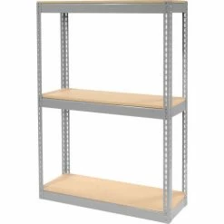Global Industrial™ Record Storage Open With Boxes 42"WX15"DX60"H - Gray 22 Global Industrial™ Record Storage Open With Boxes 42"WX15"DX60"H - Gray -Shelving Sales Store 130098GY 03
