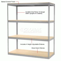 Global Industrial™ Record Storage Rack Without Boxes 72"W x 30"D x 84"H - Gray 29 Global Industrial™ Record Storage Rack Without Boxes 72"W x 30"D x 84"H - Gray -Shelving Sales Store 130125 1wco