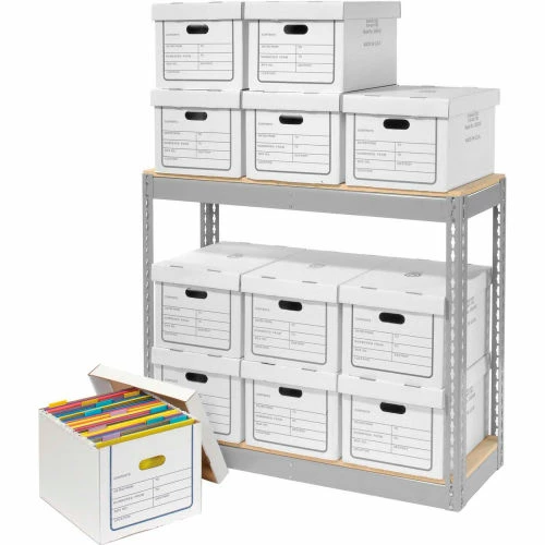 Global Industrial™ Record Storage Without Boxes 42"W x 15"D x 36"H - Gray 10 Global Industrial™ Record Storage Without Boxes 42"W x 15"D x 36"H - Gray - Image 10