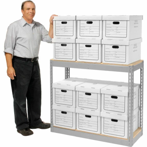 Global Industrial™ Record Storage Without Boxes 42"W x 15"D x 36"H - Gray 11 Global Industrial™ Record Storage Without Boxes 42"W x 15"D x 36"H - Gray - Image 11