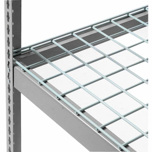Global Industrial Expandable Add-On Rack 48x18x84 3 Level Wire Deck 1500 lb. Cap Per Level GRY 7 Global Industrial Expandable Add-On Rack 48x18x84 3 Level Wire Deck 1500 lb. Cap Per Level GRY - Image 7