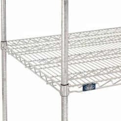 Nexel® Chrome, 4 Tier, Wire Shelving Starter Unit, 36"W x 30"D x 74"H -Shelving Sales Store 184741 05
