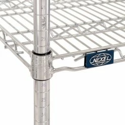 Nexel® Chrome, 4 Tier, Wire Shelving Starter Unit, 36"W x 30"D x 74"H -Shelving Sales Store 184741 06