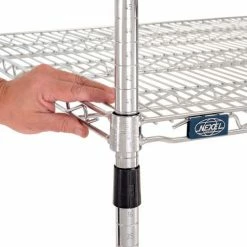 Nexel® Chrome, 4 Tier, Wire Shelving Starter Unit, 36"W x 30"D x 74"H -Shelving Sales Store 184741 07