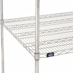 Nexel® Chrome, 4 Tier, Wire Shelving Starter Unit, 72"W x 36"D x 74"H -Shelving Sales Store 184747 05