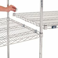 Nexel® Chrome, 4 Tier, Wire Shelving Add-On Unit, 48"W x 30"D x 63"H -Shelving Sales Store 184766 02