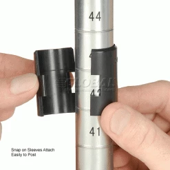 Nexel® Plastic, 4 Tier, Solid Shelving Unit, Poly-Z-Brite® Posts, 48"W x 24"D x 86" H -Shelving Sales Store 188124 3wco 3