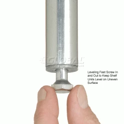 Nexel® Plastic, 4 Tier, Solid Shelving Unit, Poly-Z-Brite® Posts, 48"W x 24"D x 86" H -Shelving Sales Store 188124 6wco 3