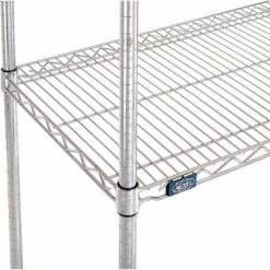 Nexel® Chrome, 4 Tier, Wire Shelving Starter Unit, 36"W x 18"D x 54"H -Shelving Sales Store 188220 05