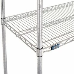 Nexel® Chrome, 4 Tier, Wire Shelving Starter Unit, 48"W x 18"D x 54"H 20 Nexel® Chrome, 4 Tier, Wire Shelving Starter Unit, 48"W x 18"D x 54"H -Shelving Sales Store 188224 05