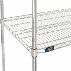 Nexel® Chrome, 4 Tier, Wire Shelving Starter Unit, 42"W x 24"D x 54"H 20 Nexel® Chrome, 4 Tier, Wire Shelving Starter Unit, 42"W x 24"D x 54"H -Shelving Sales Store 188236 05