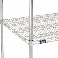 Nexel® Chrome, 4 Tier, Wire Shelving Starter Unit, 48"W x 30"D x 63"H -Shelving Sales Store 188250 05