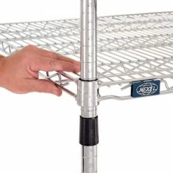 Nexel® Chrome, 4 Tier, Wire Shelving Starter Unit, 48"W x 30"D x 63"H -Shelving Sales Store 188250 07