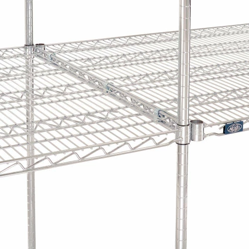 Nexel® Chrome, 4 Tier, Wire Shelving Add-On Unit, 48"W x 36"D x 54"H 2 Nexel® Chrome, 4 Tier, Wire Shelving Add-On Unit, 48"W x 36"D x 54"H - Image 2