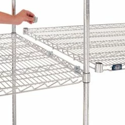 Nexel® Chrome, 4 Tier, Wire Shelving Add-On Unit, 48"W x 36"D x 63"H -Shelving Sales Store 188259 02 1