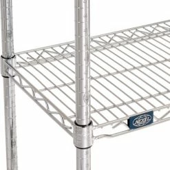 Nexel® Chrome, 4 Tier, Wire Shelving Starter Unit, 30"W x 14"D x 74"H 20 Nexel® Chrome, 4 Tier, Wire Shelving Starter Unit, 30"W x 14"D x 74"H -Shelving Sales Store 188288 05