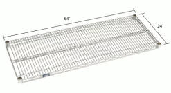 Nexel® S2454C Chrome Wire Shelf 54"W x 24"D -Shelving Sales Store 188339 dim