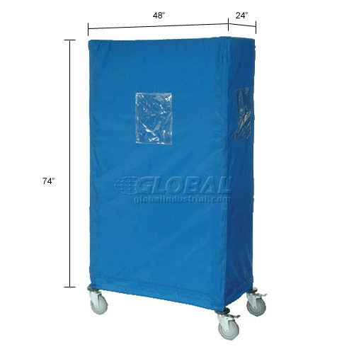 Nexel Nylon Cover, Blue, 48"W x 24"D x 74"H 12 Nexel Nylon Cover, Blue, 48"W x 24"D x 74"H - Image 12
