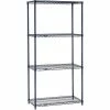 Nexel® Nexelon®, 4 Tier, Wire Shelving Starter Unit, 24"W x 21"D x 86"H