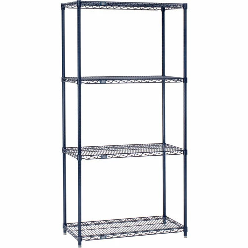Nexel® Nexelon®, 4 Tier, Wire Shelving Starter Unit, 42"W x 24"D x 54"H 1 Nexel® Nexelon®, 4 Tier, Wire Shelving Starter Unit, 42"W x 24"D x 54"H