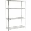 Nexel® ESD, 4 Tier, Wire Shelving Starter Unit, 36"W x 30"D x 54"H