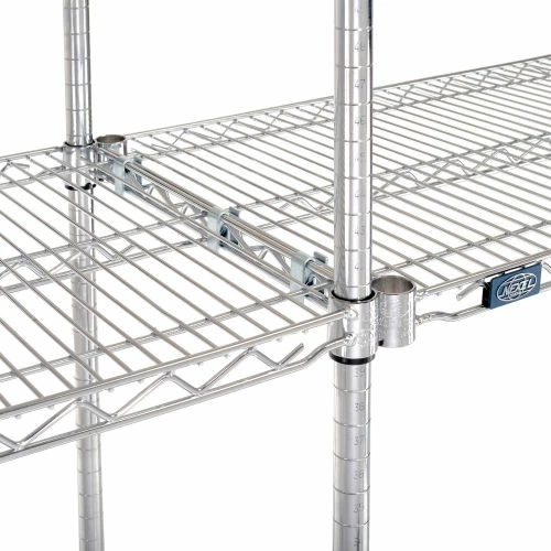 Nexel® Chrome, 4 Tier, Wire Shelving Add-On Unit, 54"W x 18"D x 74"H 2 Nexel® Chrome, 4 Tier, Wire Shelving Add-On Unit, 54"W x 18"D x 74"H - Image 2