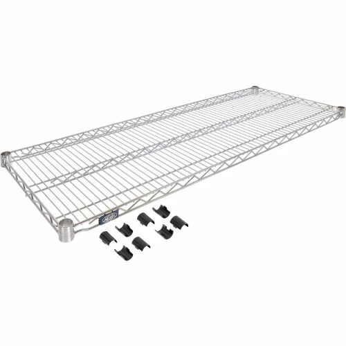 Nexel® S1448S Stainless Steel Wire Shelf 48"W x 14"D 1 Nexel® S1448S Stainless Steel Wire Shelf 48"W x 14"D