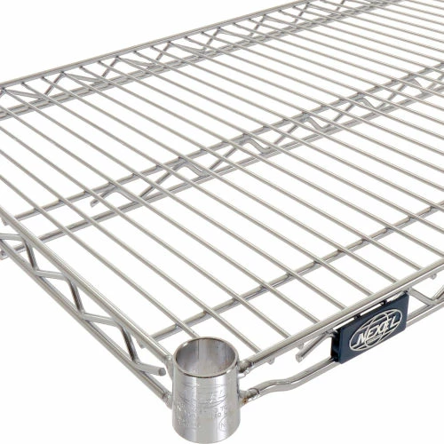 Nexel® S1848C Chrome Wire Shelf 48"W x 18"D 3 Nexel® S1848C Chrome Wire Shelf 48"W x 18"D - Image 3