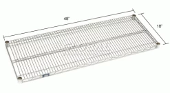 Nexel® S1848C Chrome Wire Shelf 48"W x 18"D 19 Nexel® S1848C Chrome Wire Shelf 48"W x 18"D -Shelving Sales Store 188552 dim 4