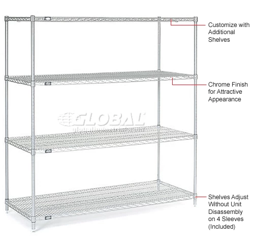 Nexel® S2436C Chrome Wire Shelf 36"W x 24"D 22 Nexel® S2436C Chrome Wire Shelf 36"W x 24"D - Image 22