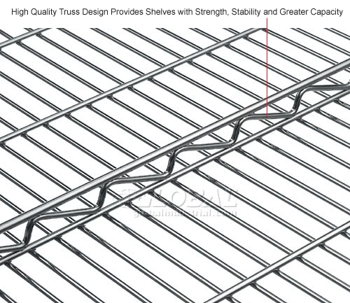 Nexel® S1848S Stainless Steel Wire Shelf 48"W x 18"D 15 Nexel® S1848S Stainless Steel Wire Shelf 48"W x 18"D - Image 15