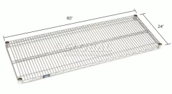 Nexel® S2460C Chrome Wire Shelf 60"W x 24"D 19 Nexel® S2460C Chrome Wire Shelf 60"W x 24"D -Shelving Sales Store 188560 dim 3