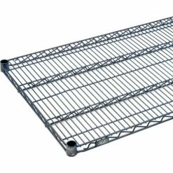 Nexel® Nexelon®, 4 Tier, Wire Shelving Starter Unit, 60"W x 14"D x 74"H 12 Nexel® Nexelon®, 4 Tier, Wire Shelving Starter Unit, 60"W x 14"D x 74"H -Shelving Sales Store 188564E 02 11