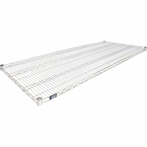 Nexel® Stainless Steel Wire Shelf 72 x 24 with Clips 2 Nexel® Stainless Steel Wire Shelf 72 x 24 with Clips - Image 2