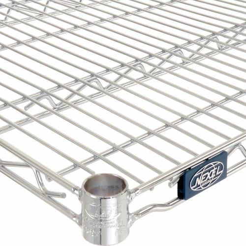 Nexel® Stainless Steel Wire Shelf 72 x 24 with Clips 3 Nexel® Stainless Steel Wire Shelf 72 x 24 with Clips - Image 3