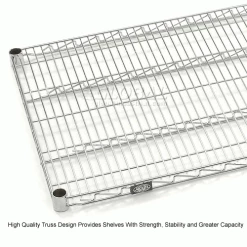 Nexel® S2472C Chrome Wire Shelf 72"W x 24"D 15 Nexel® S2472C Chrome Wire Shelf 72"W x 24"D -Shelving Sales Store 188564 2wco 1