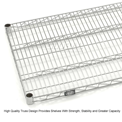 Nexel® S2472C Chrome Wire Shelf 72"W x 24"D 6 Nexel® S2472C Chrome Wire Shelf 72"W x 24"D - Image 6