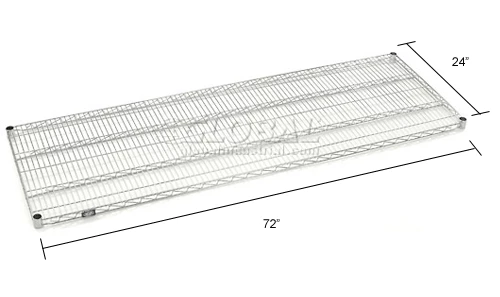 Nexel® S2472C Chrome Wire Shelf 72"W x 24"D 10 Nexel® S2472C Chrome Wire Shelf 72"W x 24"D - Image 10
