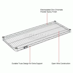 Nexel® S1454Z Poly-Z-Brite® Wire Shelf 54"W x 14"D 25 Nexel® S1454Z Poly-Z-Brite® Wire Shelf 54"W x 14"D -Shelving Sales Store 188565Z 1wco 4