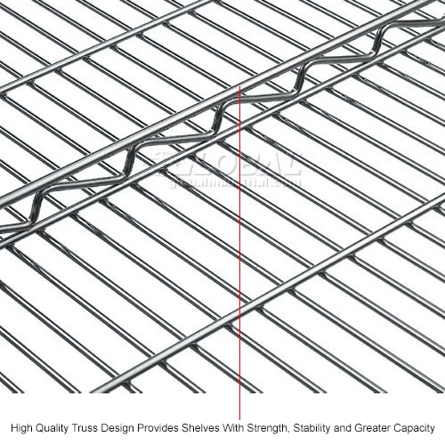 Nexel® S2124C Chrome Wire Shelf 24"W x 21"D 7 Nexel® S2124C Chrome Wire Shelf 24"W x 21"D - Image 7