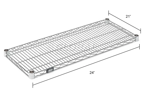 Nexel® S2124C Chrome Wire Shelf 24"W x 21"D 9 Nexel® S2124C Chrome Wire Shelf 24"W x 21"D - Image 9