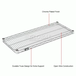 Nexel® S2130C Chrome Wire Shelf 30"W x 21"D 13 Nexel® S2130C Chrome Wire Shelf 30"W x 21"D -Shelving Sales Store 188575 1wco 1