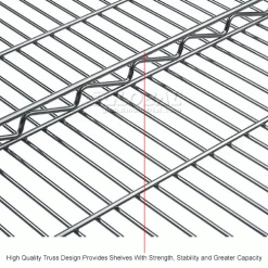 Nexel® S2136C Chrome Wire Shelf 36"W x 21"D 15 Nexel® S2136C Chrome Wire Shelf 36"W x 21"D -Shelving Sales Store 188577GIN 4wco