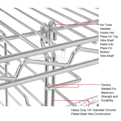 Nexel® AT18C Multi-Box Slide for 18"D Shelves - Pair 7 Nexel® AT18C Multi-Box Slide for 18"D Shelves - Pair - Image 7
