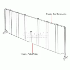 Nexel® Chrome Divider, 30"D x 12"H 7 Nexel® Chrome Divider, 30"D x 12"H -Shelving Sales Store 188596 1wco 3