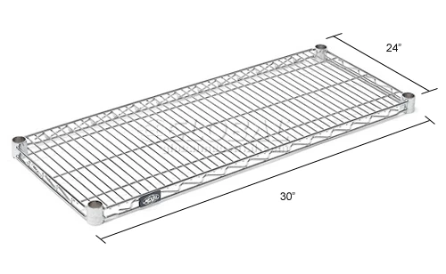 Nexel® S2430C Chrome Wire Shelf 30"W x 24"D 10 Nexel® S2430C Chrome Wire Shelf 30"W x 24"D - Image 10
