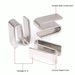 Nexel® AS Chrome S-Hooks - 12 Pack 15 Nexel® AS Chrome S-Hooks - 12 Pack -Shelving Sales Store 189372 1wco