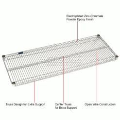 Nexel® S2448Z Poly-Z-Brite® Wire Shelf 48"W x 24"D 22 Nexel® S2448Z Poly-Z-Brite® Wire Shelf 48"W x 24"D -Shelving Sales Store 189377 1wco 1
